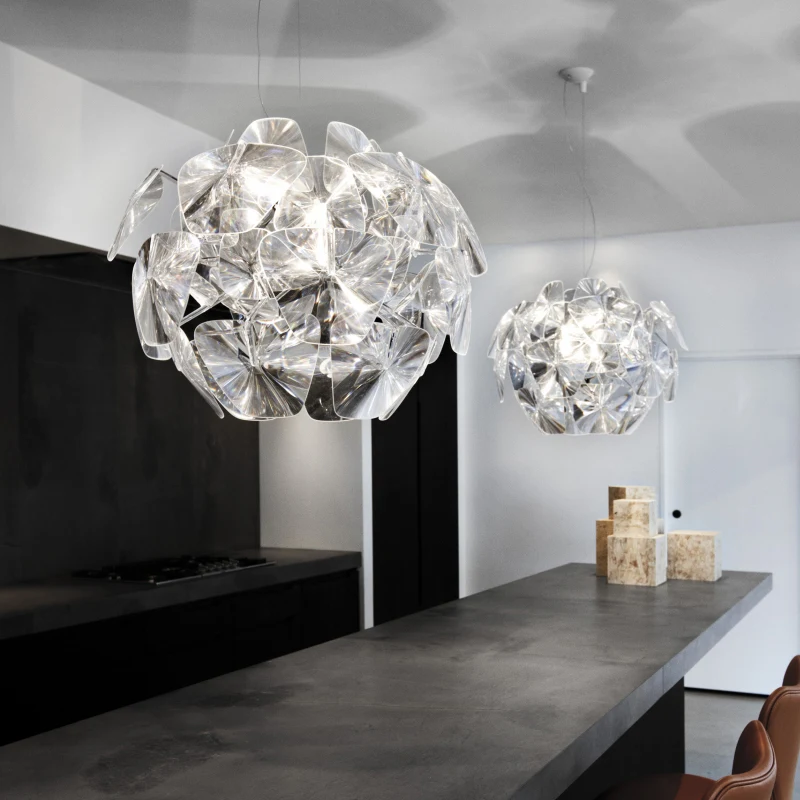 LED Acryl Wohnzimmer Apfel Kronleuchter für stilvolle Beleuchtung, energiesparend und modern. Schaffen Sie eine gemütliche Atmosphäre in Ihrem Zuhause.