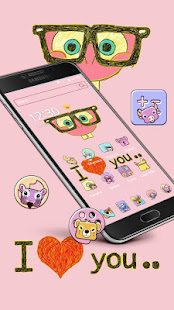 粉色卡通壁紙驚奇動物圖標主題(圖1)-速報App