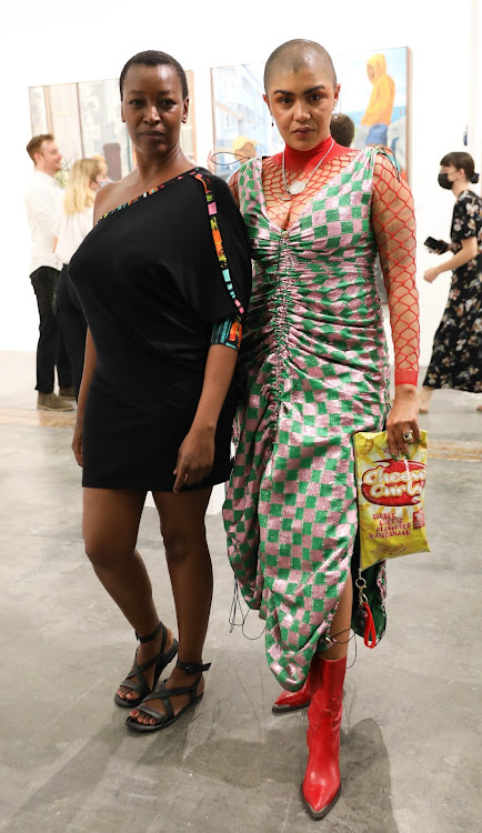 Billie Zangewa, left, and Lady Skollie added some artistic flair.