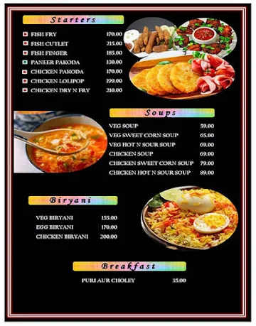 Khushi's Food Court menu 