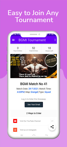 Screenshot BGMI Tournaments: Daily UC, Ro