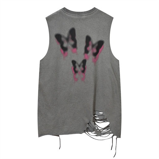 Title 2, Butterfly Hole Pendant Chain Vest for Men. A un...