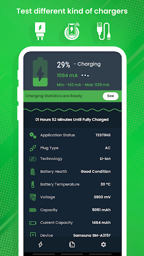 Screenshot Charger Tester & Ampere Meter