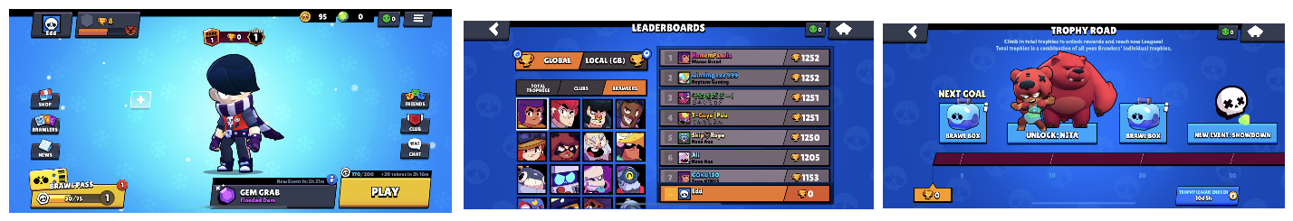 Brawl Stars gamified screen