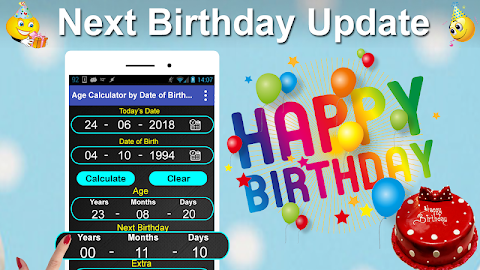 年齢計算機 - 年齢と次の誕生日を計算するのおすすめ画像2