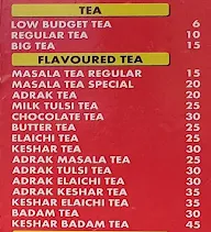 Chai Hub menu 1