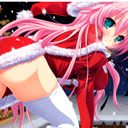 Cute christmas girl theme 1366x768 Chrome extension download