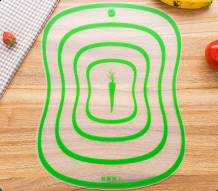 Transparent cutting board for easy food preparation. Durable and protects countertops. Smooth surface, easy to clean, id