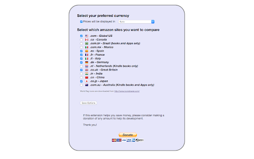 Amazon Price Comparator