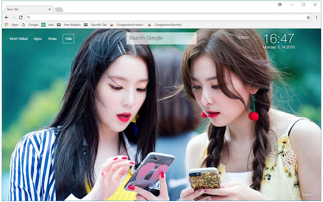 Kpop Red Velvet Hd Wallpaper New Tab Themes Hd Wallpapers