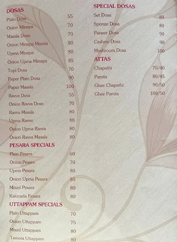 Chutneys menu 