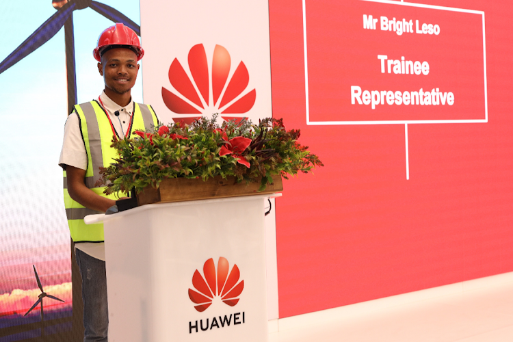 Bright Leso, one of more than two dozen youngsters who are part of the digital skills training programme, says what they're learning will make them employable.
