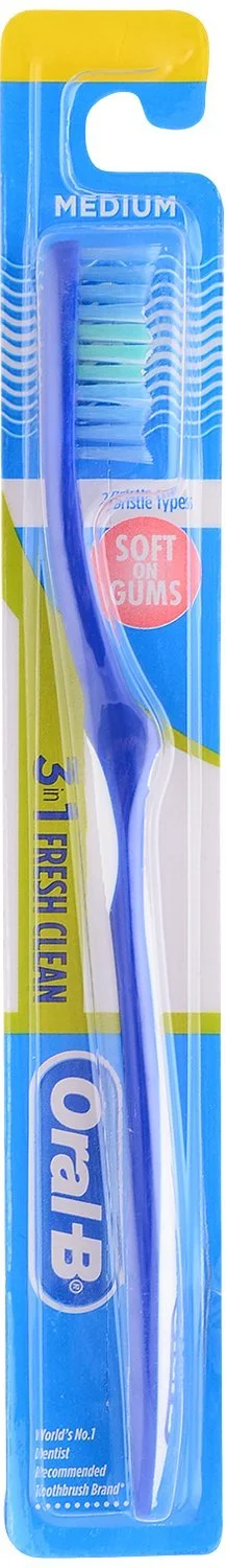 Oral B Toothbrush - 3 In 1 Fresh Clean - 1 pc