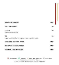 Tourist Hotel menu 1