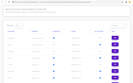 Parcel Journey Updater