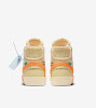 the ten blazer mid canvas pale vanilla total orange