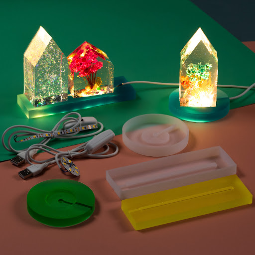 Title 1, Small Round Night Lamp Base. Provides soft ligh...