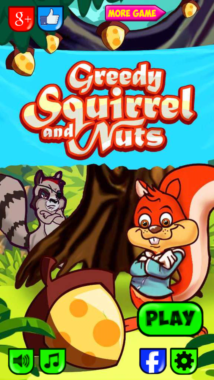 Greedy squirrel and nuts Screen 1