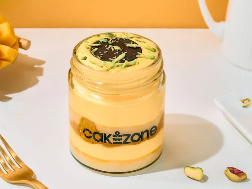 Mango Fruit Mini Jar Cake