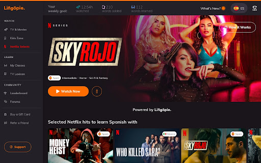 Lingopie - Language Learning with Netflix