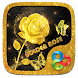 Golden Rose 3D Go Launcher Theme