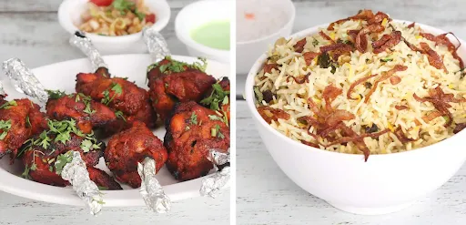 Chicken Lollipop Tandoori Combo [Serves 1]