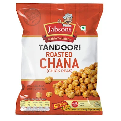 Jabsons Tandoori Rosted Chana - 140 gm