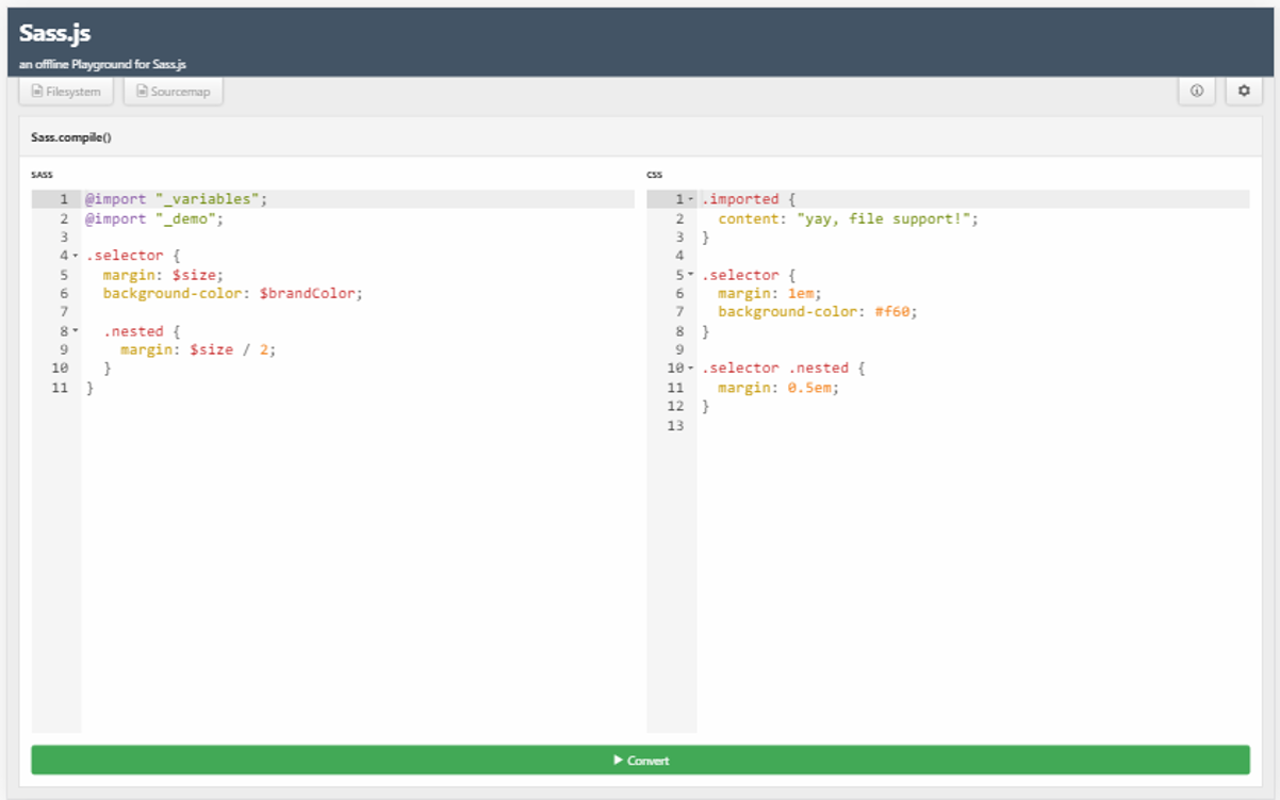 Live Sass.js Editor Preview image 0