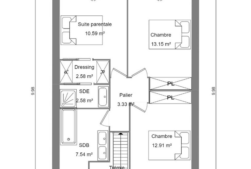  Vente Terrain + Maison - Terrain : 480m² - Maison : 92m² à Fayence (83440) 