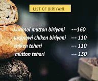 Lucknowi Biriyani menu 1