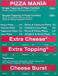 Pizza Heritage menu 1
