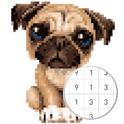 Unicorn Pug - Color By Number & Pixel No Draw 1.0.8 Icon