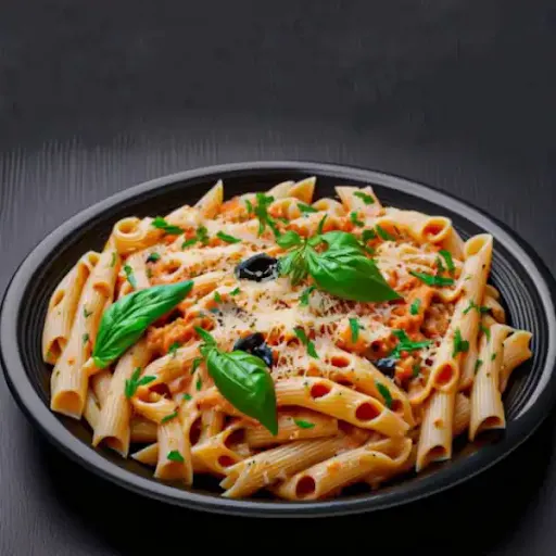 Veg Pasta (White Sauce)