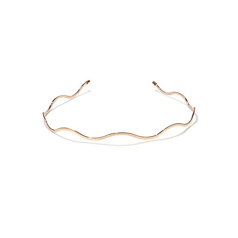 Bandeau métallique ondulé pour cheveux Attache les cheveux avec style et confort Idéal pour coiffures quotidiennes et occasions spéciales Antidérapant et durable