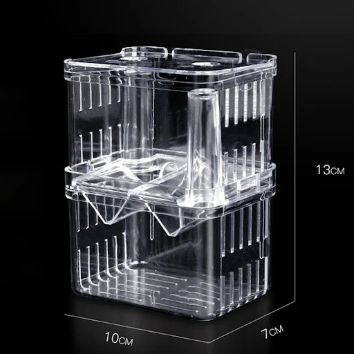 3 Sizes Double-layer Aquarium Breeder Box for Fish Tank Breeding Incubator for Small Fish Hatchery Divider for Shrimp Cl