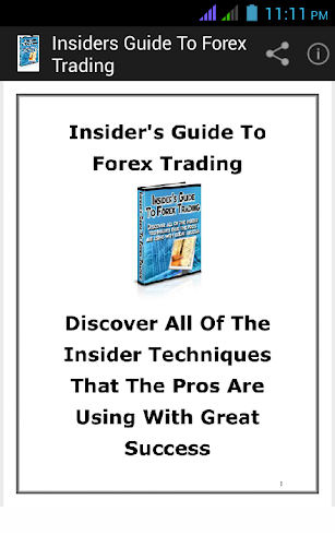 Insider Guide to Forex trading