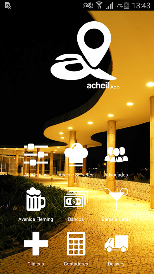 Android application Achei! App Pampulha e Região screenshort