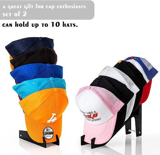 Title 8, Acrylic Duck Tongue Cap Display and Storage Rac...