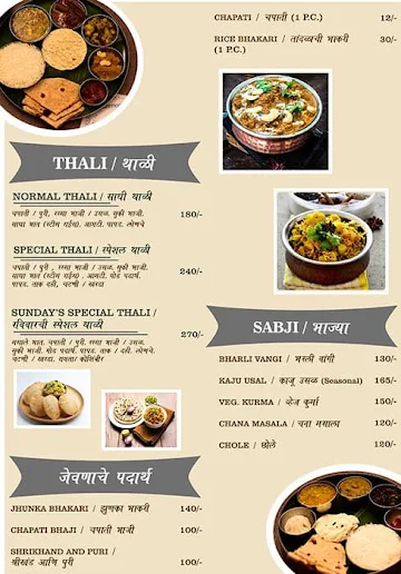 Hotel Darya Sagar menu 