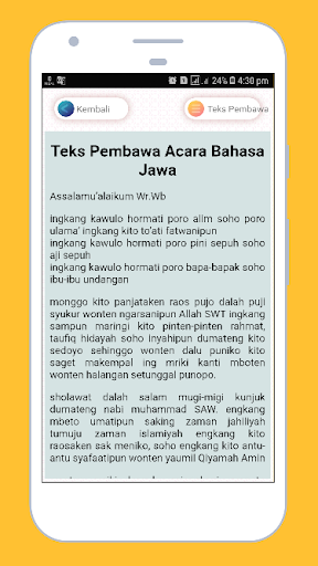 18++ Contoh Contoh Teks Mc Bahasa Jawa terbaik