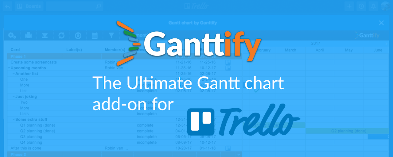 Gantt chart for Trello Preview image 2