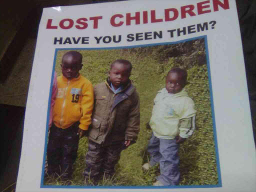 A poster of Eldoret MCA aspirant James Ratemo's children who were found dead on the night of May 18, 2017. /MATHEWS NDANYI