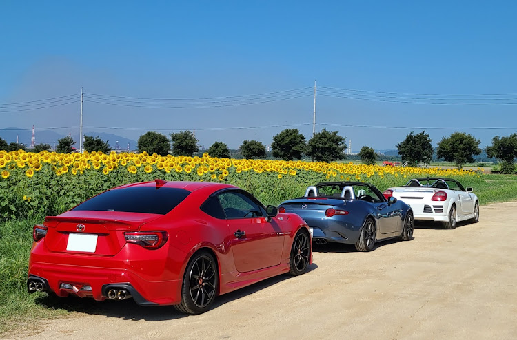 ロードスターの夏っぽい写真展・86 zn6・兄弟コラボ✨・笠岡ベイファーム　ひまわり畑・新作フラペチーノに関するカスタム事例の投稿画像13枚目