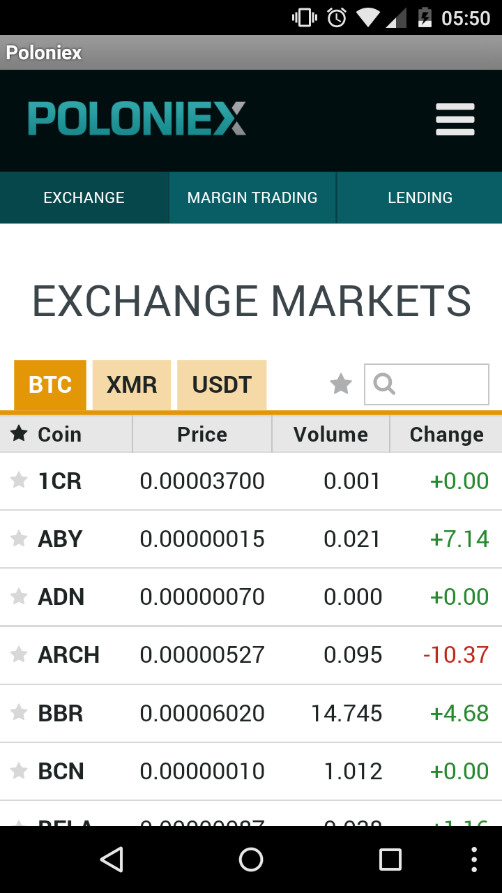Poloniex Screen 3