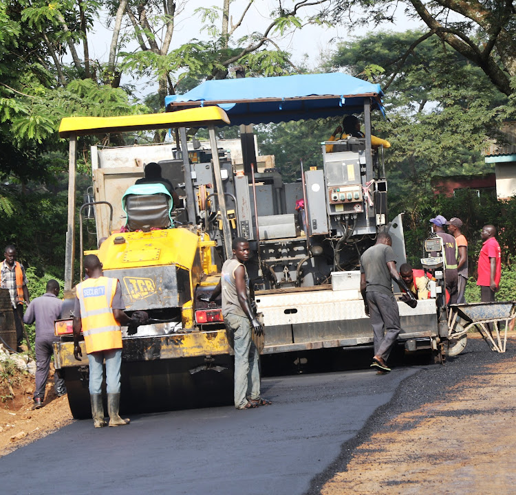 The Amukura House-Water-Forest-Juakali- YMCA junction Road that was tarmacked on July 9.