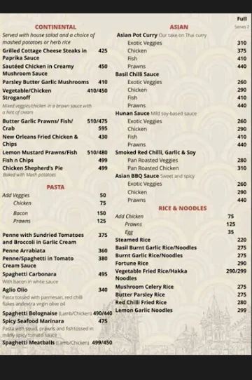 Cafe Free India menu 