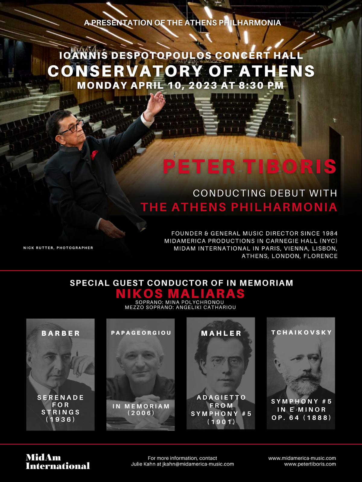 Maestro Peter Tiboris To Lead The Athens Philharmonia Orchestra In A Program Of Contemporary & Classic Works 