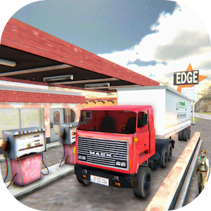 Hill Climb Gas Station Offroad Cargo Truck Parking 1 Icon