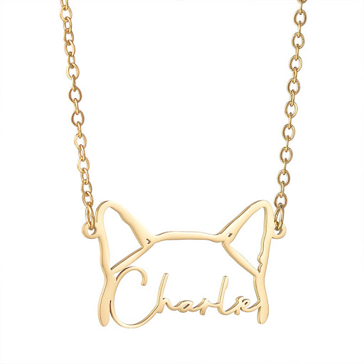 Title 2, Custom Stainless Steel Name Sweater Chain, a du...