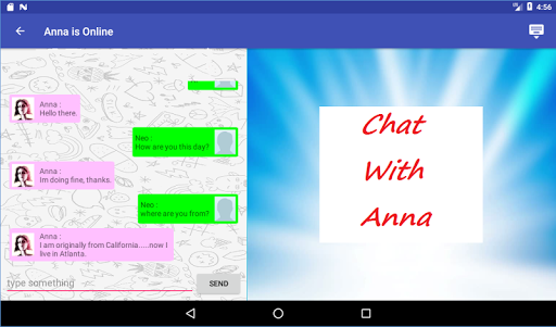 Screenshot Chat with Anna
